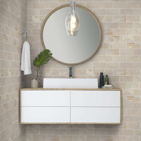 Gemstone Brick Mosaic 3x6 Polished