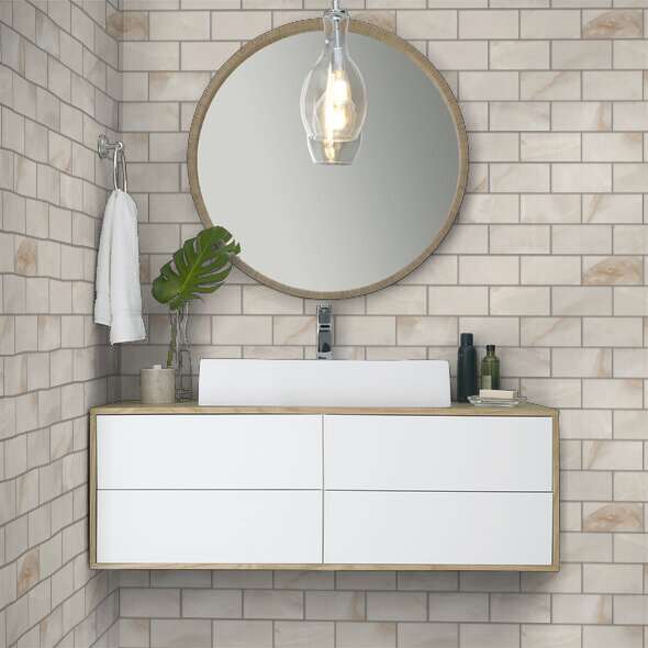 Gemstone Brick Mosaic 3x6 Polished